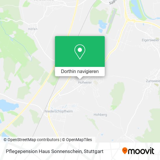 Pflegepension Haus Sonnenschein Karte