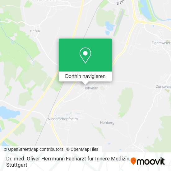 Dr. med. Oliver Herrmann Facharzt für Innere Medizin Karte