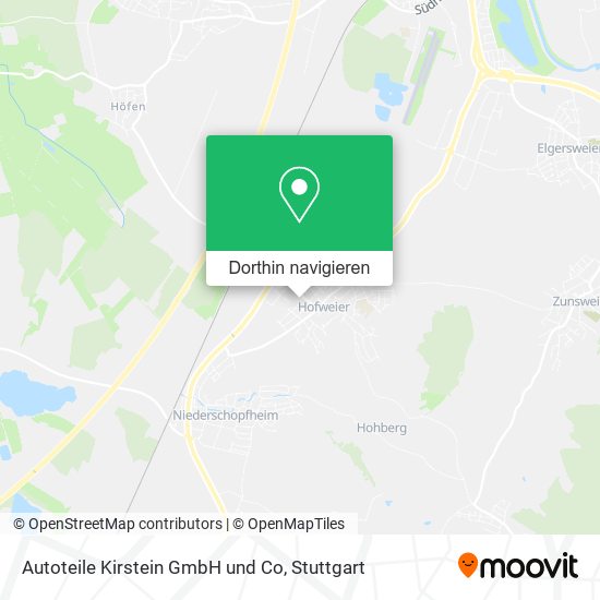 Autoteile Kirstein GmbH und Co Karte