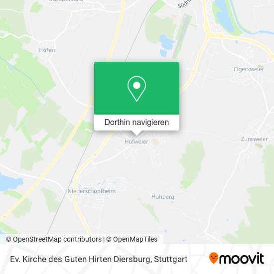 Ev. Kirche des Guten Hirten Diersburg Karte