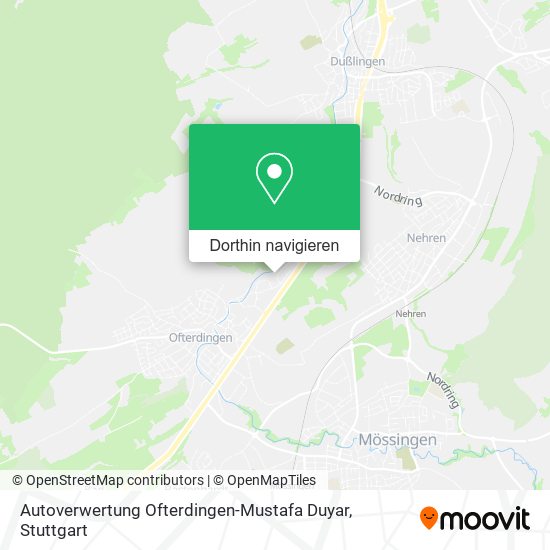 Autoverwertung Ofterdingen-Mustafa Duyar Karte