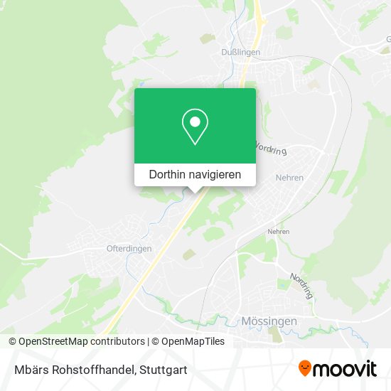 Mbärs Rohstoffhandel Karte