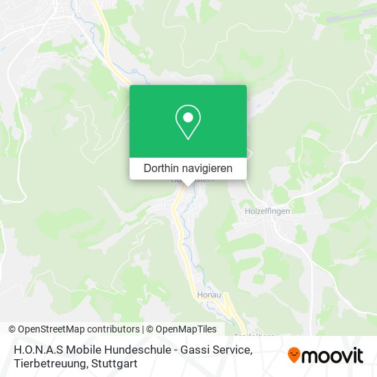 H.O.N.A.S Mobile Hundeschule - Gassi Service, Tierbetreuung Karte