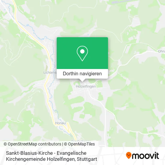 Sankt-Blasius-Kirche - Evangelische Kirchengemeinde Holzelfingen Karte