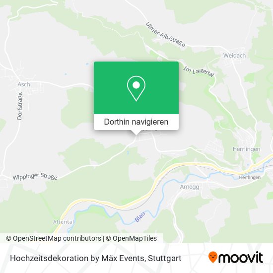 Hochzeitsdekoration by Mäx Events Karte