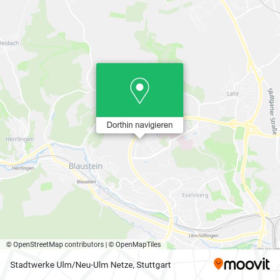 Stadtwerke Ulm/Neu-Ulm Netze Karte