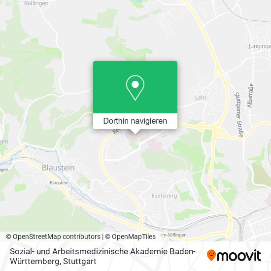 Sozial- und Arbeitsmedizinische Akademie Baden-Württemberg Karte