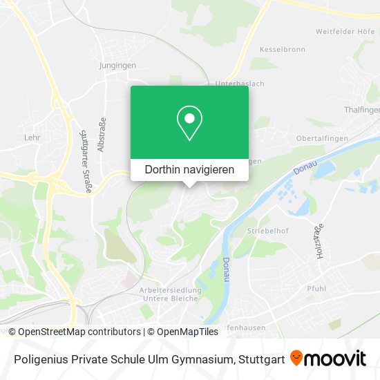 Poligenius Private Schule Ulm Gymnasium Karte