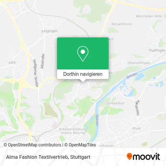 Alma Fashion Textilvertrieb Karte