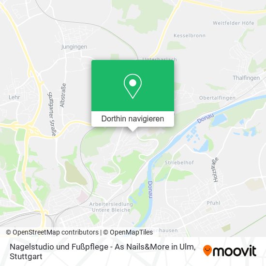 Nagelstudio und Fußpflege - As Nails&More in Ulm Karte