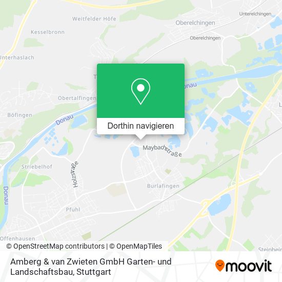 Amberg & van Zwieten GmbH Garten- und Landschaftsbau Karte