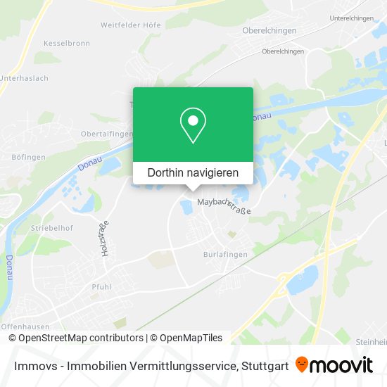 Immovs - Immobilien Vermittlungsservice Karte