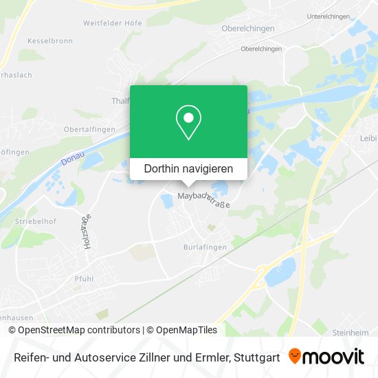 Reifen- und Autoservice Zillner und Ermler Karte