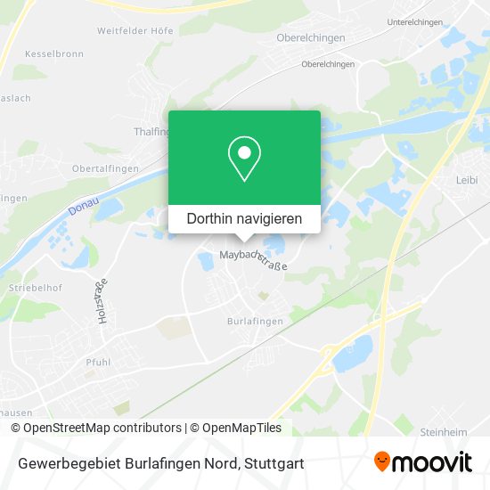 Gewerbegebiet Burlafingen Nord Karte