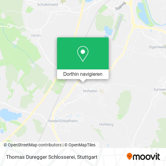 Thomas Duregger Schlosserei Karte