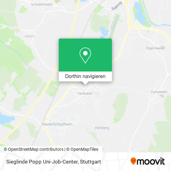 Sieglinde Popp Uni-Job-Center Karte