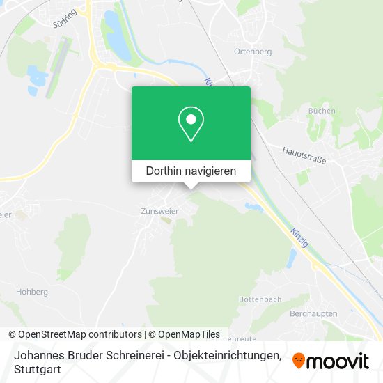 Johannes Bruder Schreinerei - Objekteinrichtungen Karte