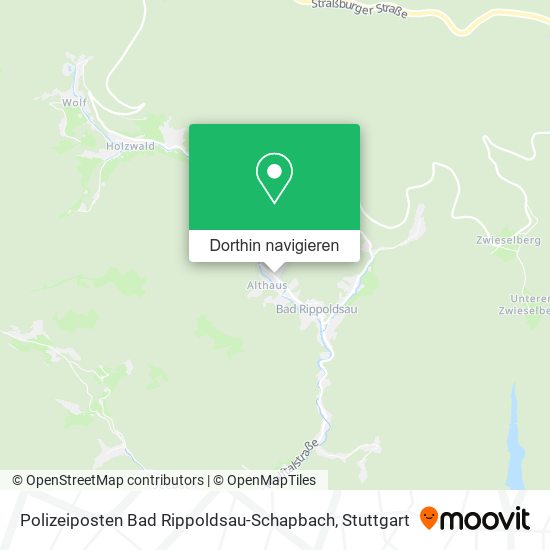 Polizeiposten Bad Rippoldsau-Schapbach Karte