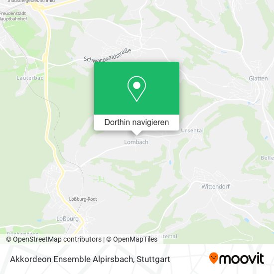 Akkordeon Ensemble Alpirsbach Karte