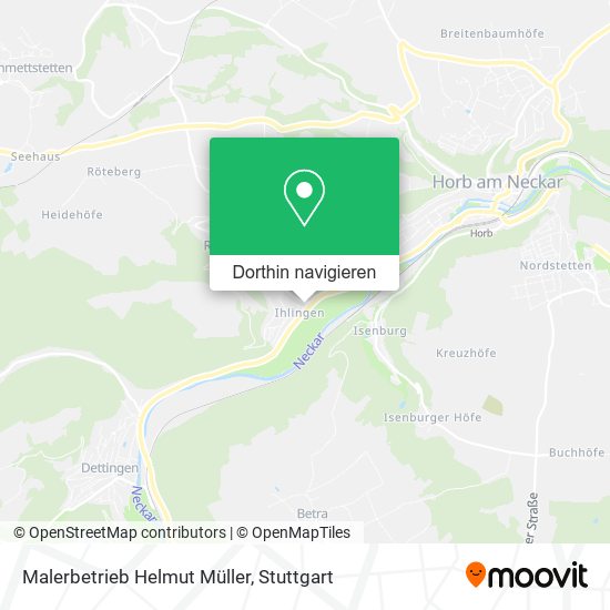 Malerbetrieb Helmut Müller Karte