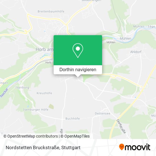 Nordstetten Bruckstraße Karte