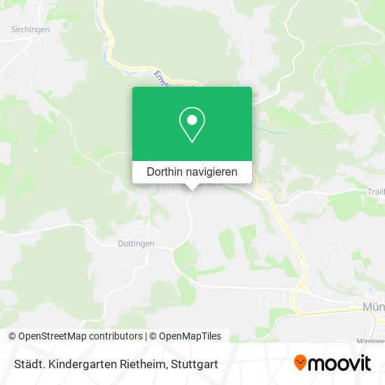 Städt. Kindergarten Rietheim Karte