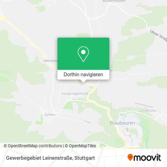 Gewerbegebiet Leinenstraße Karte