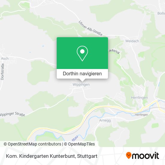 Kom. Kindergarten Kunterbunt Karte