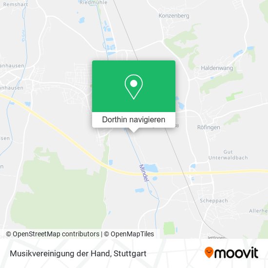 Musikvereinigung der Hand Karte