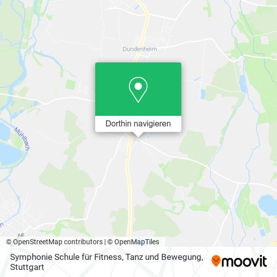 Symphonie Schule für Fitness, Tanz und Bewegung Karte