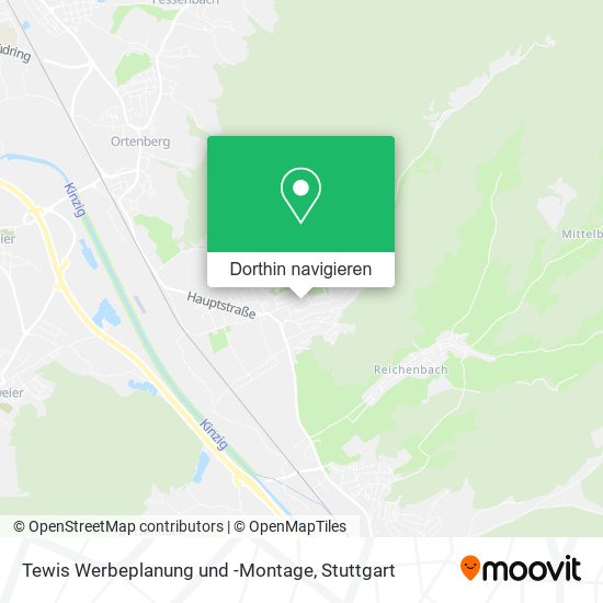 Tewis Werbeplanung und -Montage Karte