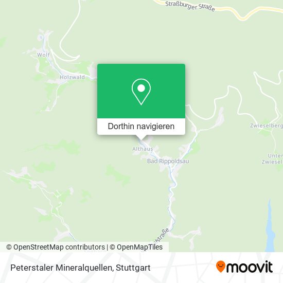 Peterstaler Mineralquellen Karte