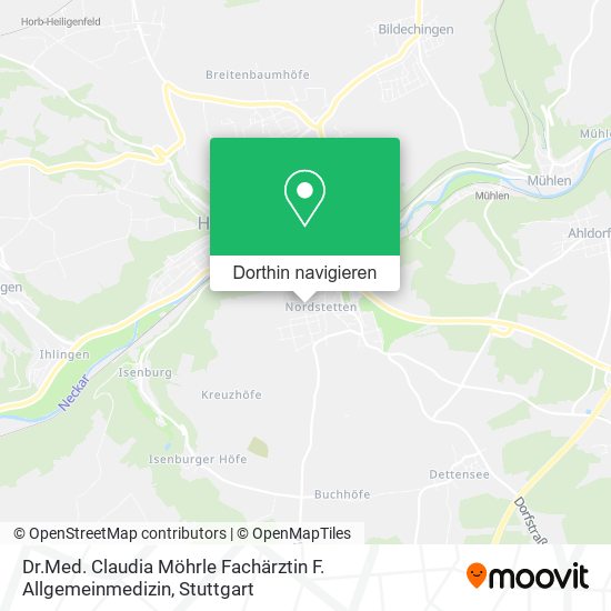 Dr.Med. Claudia Möhrle Fachärztin F. Allgemeinmedizin Karte