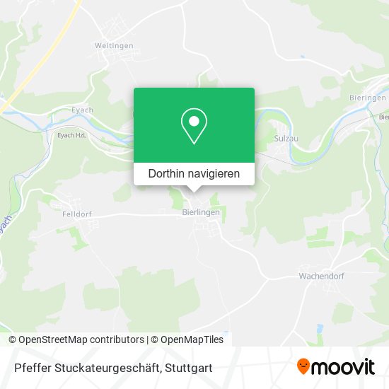 Pfeffer Stuckateurgeschäft Karte