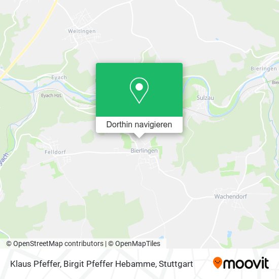 Klaus Pfeffer, Birgit Pfeffer Hebamme Karte