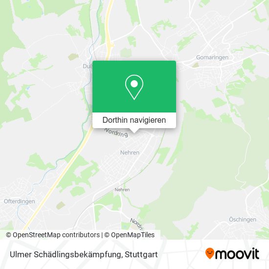 Ulmer Schädlingsbekämpfung Karte