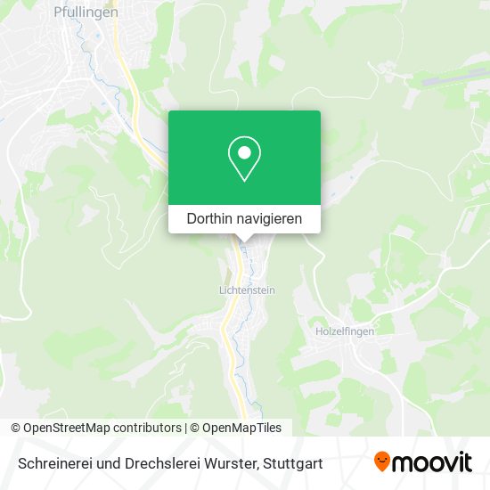 Schreinerei und Drechslerei Wurster Karte
