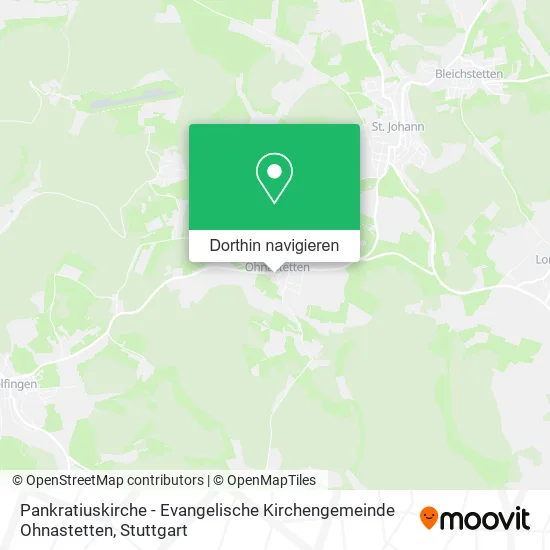 Pankratiuskirche - Evangelische Kirchengemeinde Ohnastetten Karte