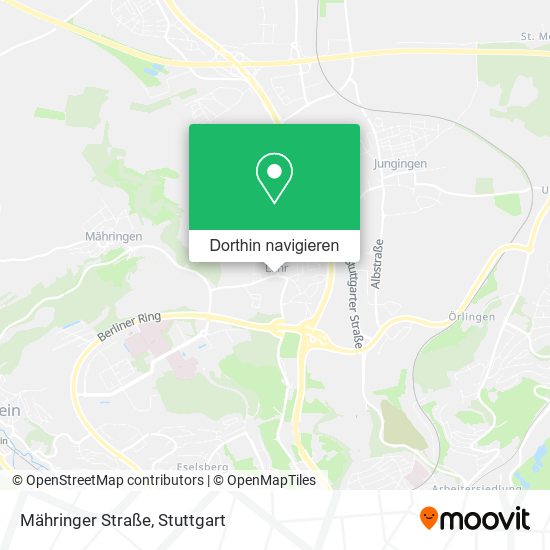Mähringer Straße Karte