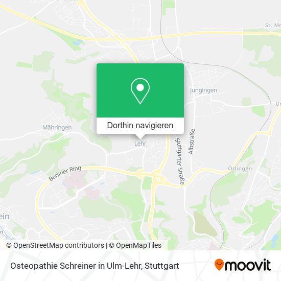 Osteopathie Schreiner in Ulm-Lehr Karte
