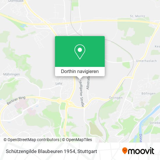 Schützengilde Blaubeuren 1954 Karte