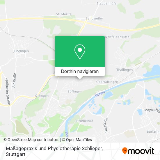 Maßagepraxis und Physiotherapie Schlieper Karte