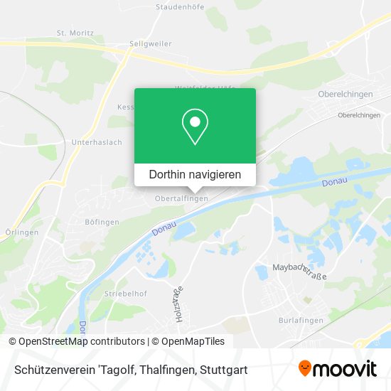Schützenverein 'Tagolf, Thalfingen Karte