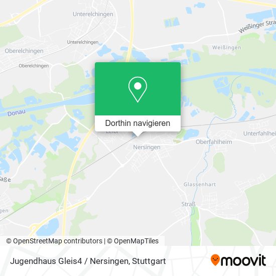 Jugendhaus Gleis4 / Nersingen Karte