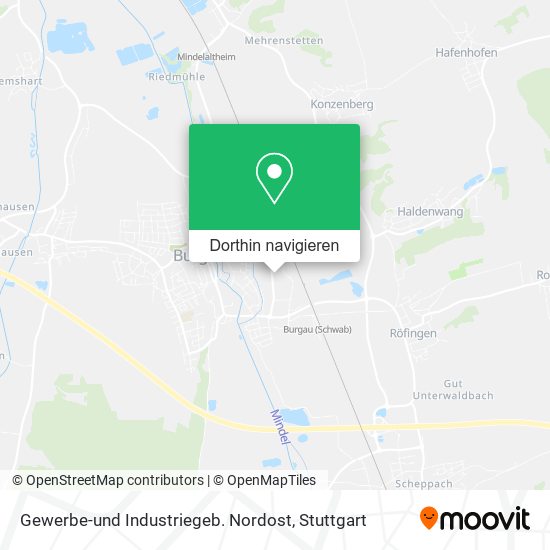 Gewerbe-und Industriegeb. Nordost Karte