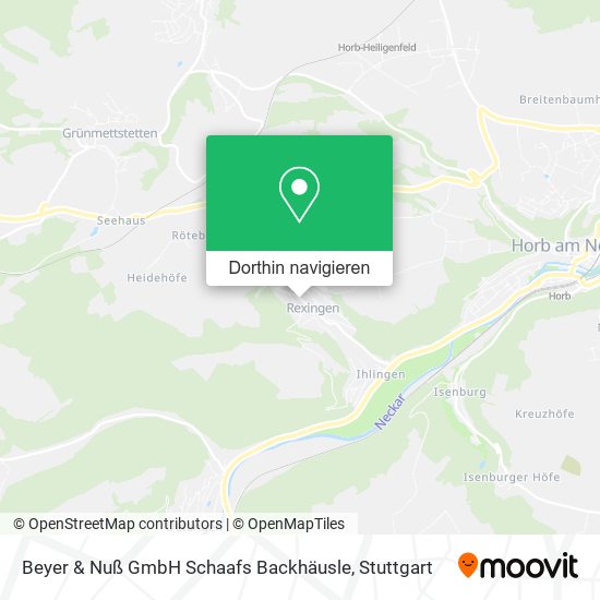 Beyer & Nuß GmbH Schaafs Backhäusle Karte