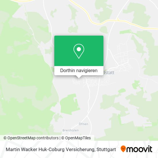 Martin Wacker Huk-Coburg Versicherung Karte