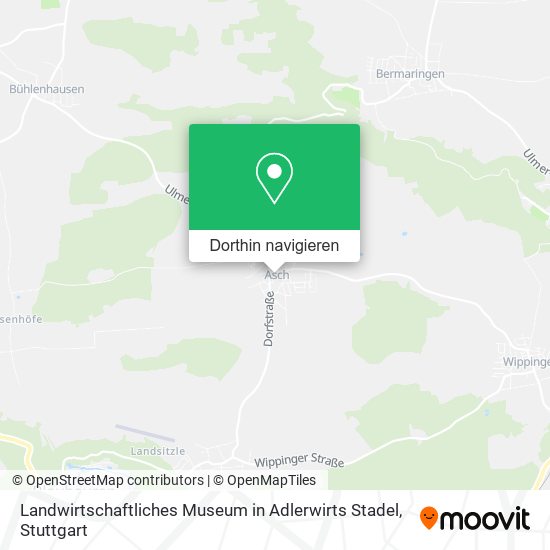 Landwirtschaftliches Museum in Adlerwirts Stadel Karte