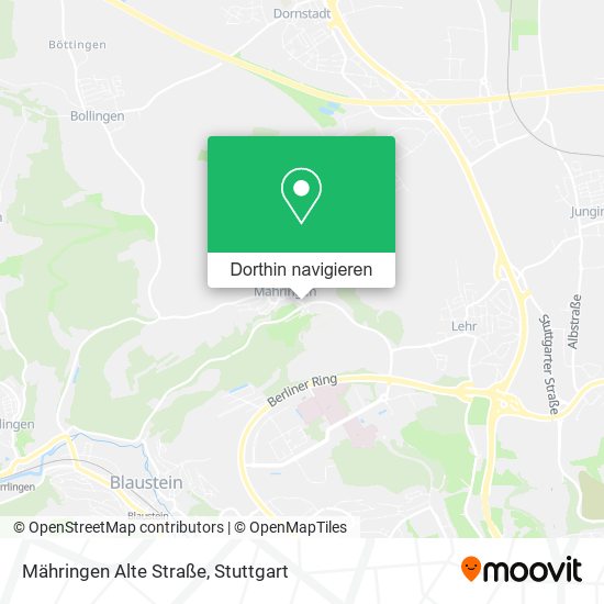 Mähringen Alte Straße Karte
