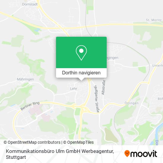 Kommunikationsbüro Ulm GmbH Werbeagentur Karte